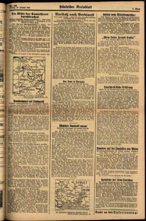 Zweite Ausgabe vom Freitag, den 10. Oktober 1941.