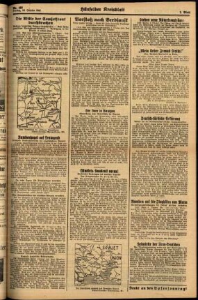 Zweite Ausgabe vom Freitag, den 10. Oktober 1941.