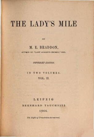 The lady's mile, 2