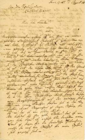 Korrespondenz von Henriette Hanke an Caroline Bauer