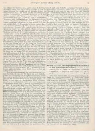 152-153 [Rezension] Siebert, Otto, Die Religionsphilosophie in Deutschland in ihren gegenwärtigen Hauptvertretern. Rudolf Eucken als Festgabe zu seinem 60. Geburtstage überreicht