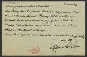 Brief an Ludwig Strecker und Ludwig Strecker (senior) an B. Schott's Söhne : 25.02.1913