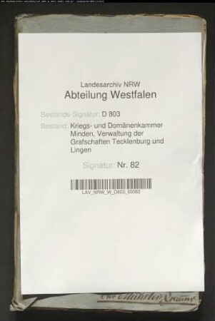 Die Salzkonskription von der Grafschaft Lingen und vom Tecklenburgischen Kirchspiel Schale