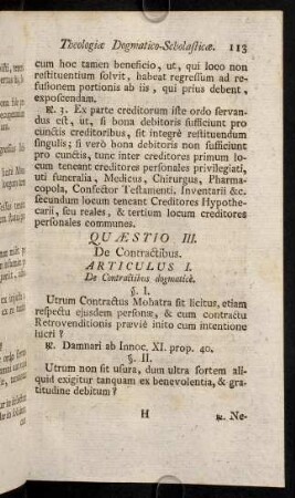 113-118, Quaestio III