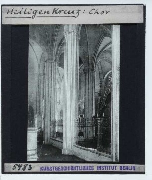 Heiligenkreuz, ehem. Zisterzienserkloster : Innenenansicht, Chor, Schrägsicht