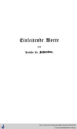 Einleitende Worte.