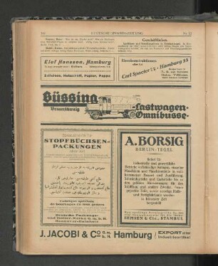 Geschäftliches.