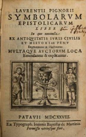 Symbolarum epistolicarum Liber primus