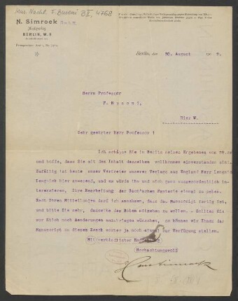 Brief an Ferruccio Busoni : 30.08.1902