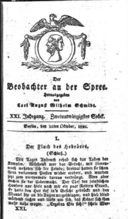 42. Stueck, 21. Oktober 1822