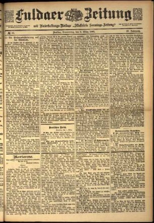 Ausgabe vom Donnerstag, den 08. März 1900.