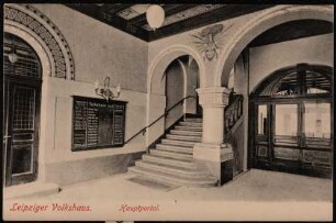Leipziger Volkshaus. Hauptportal
