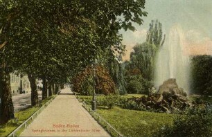 "Springbrunnen in der Lichtenthaler Allee"