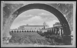 San Luis Rey, Cal. San Luis Rey Mission through the Arch.