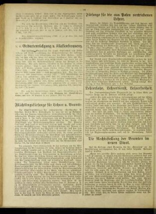 Geburtenrückgang u. Klassenfrequenz