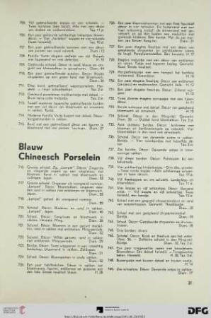 Blauw Chineesch Porselein (Nr. 716-762)