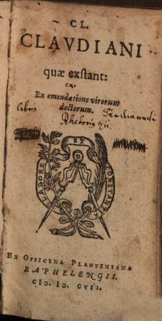 Cl. Clavdinani quæ exstant : Ex emendatione virorum doctorum