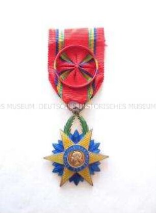 Orden des Äquator-Sterns (Ordre de l'Étoile equatoriale), Großkomtur (Grand Officier), mit Etui
