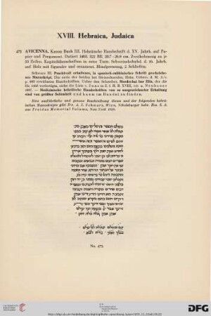 Hebraica, Judaica (Nr. 473-502)