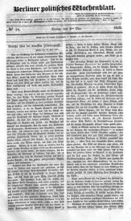 No 18, 2. Mai 1835