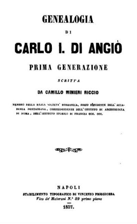 Genealogia di Carlo I. di Angio : prima generazione