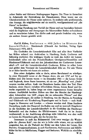 Kühne, Karl B. :: Seelotsen, 400 Jahre im Dienste der Seeschiffahrt : Norderstedt, Heinemann, 1975