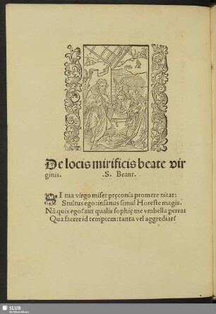 De locis mirificis beate virginis.