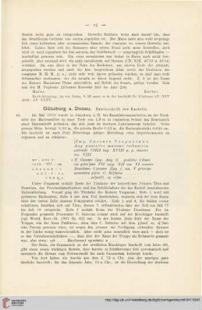 4: Günzburg a. Donau : Bauinschrift des Kastells
