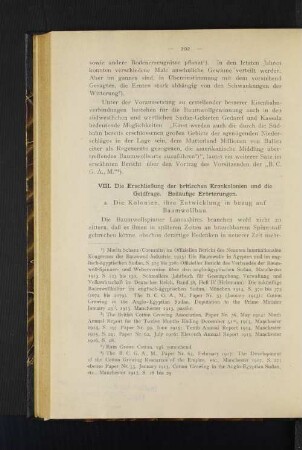 VIII. Die Erschließung der britischen Kronkolonien und die Geldfrage. Beiläufige Erörterung.