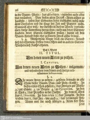 Cap. I. Von denen neuen Arten zu Peltzen, insgemein, und insonderheit von denen auch hierzu neuerfundenen Instrumenten