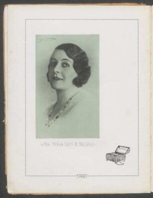 [Fotografía de] Sra. Maria Rumi deTrujillo