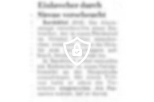 Einbrecher durch Sirene verscheucht