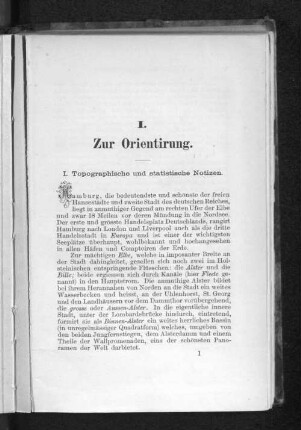 I. Zur Orientirung.
