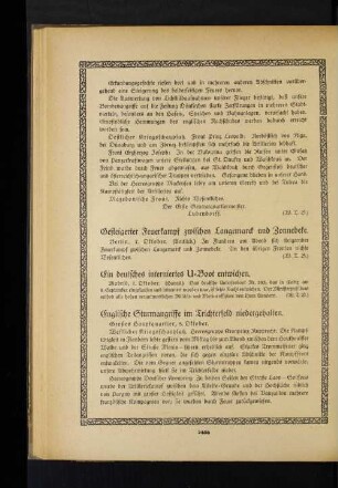 Gesteigerter Feuerkampf zwischen Langemarck und Zonnebeke.
