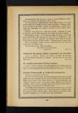 Gesteigerter Feuerkampf zwischen Langemarck und Zonnebeke.