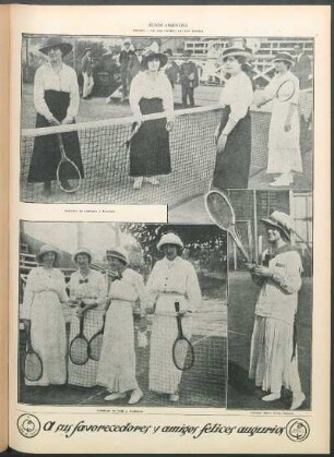 Tennis. - En los courts de San Isidro [Fotografías]