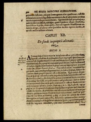Caput XII. De feudi improprii alienatione.