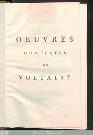 T. 30 = T. 2: Oeuvres Completes De Voltaire