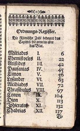 Ordnungs-Register.