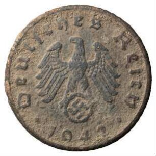 Fundmünze, 5 Reichspfennig, 1942