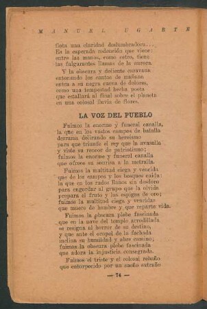 La voz del pueblo