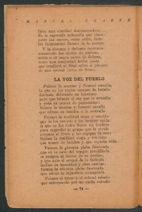 La voz del pueblo