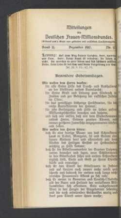 Band 11. Dezember 1917. Nr. 112