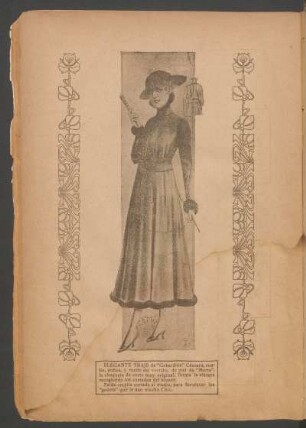 Elegante traje de "Gabardina" cáscara - [Ilustración]