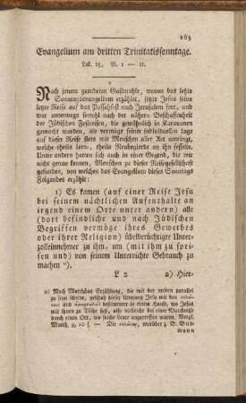 Evangelium am dritten Trinitatissonntage. Luk. 15, V. 1-11