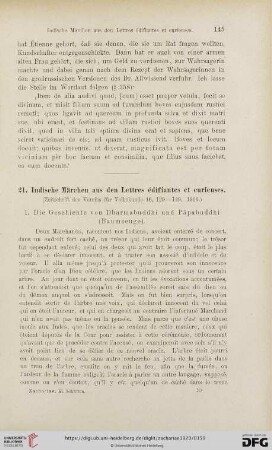 21. Indische Märchen aus den Lettres édifiantes et curieuses