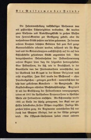 Uniformen der Feinde