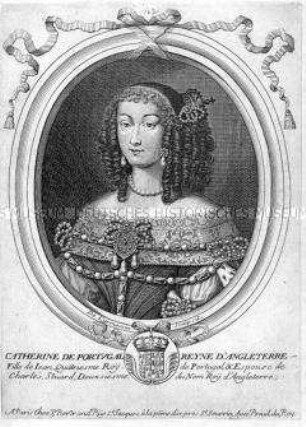 Porträt der Königin von Großbritannien Katharina von Portugal