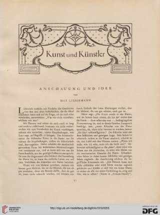 Anschauung und Idee