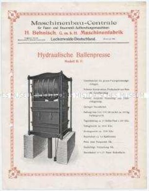 Hydraulische Ballenpresse